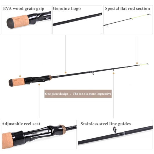 Cork Handle Carbon Medium Action Ice Fishing Rod Cork Handle Carbon Medium Action Ice Fishing Rod